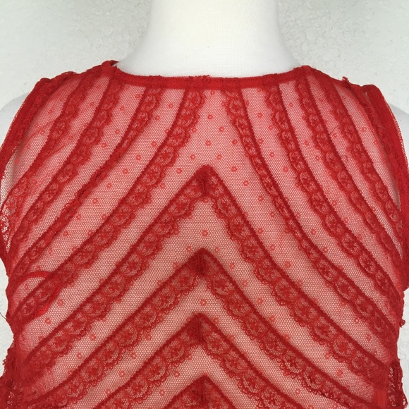 Free People She’s A Doll Sheer Lace Top - Picture 6 of 9